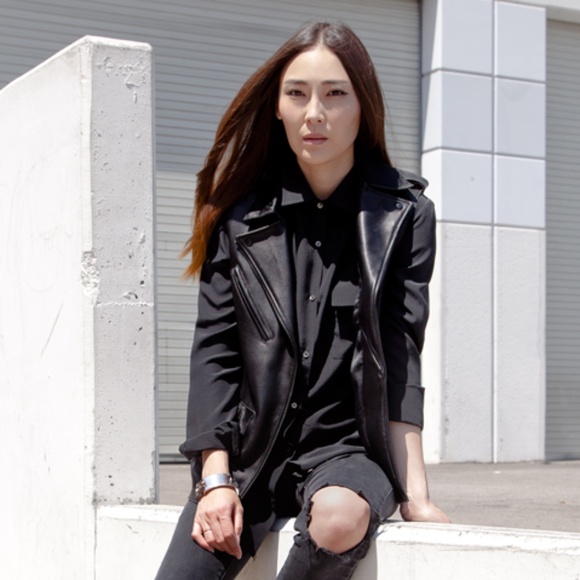 Veda x Stop It Right Now leather moto vest M - Picture 4 of 6